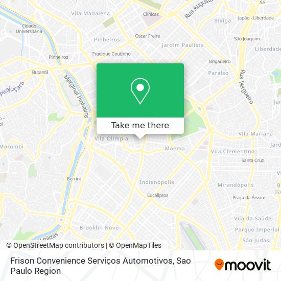 Mapa Frison Convenience Serviços Automotivos