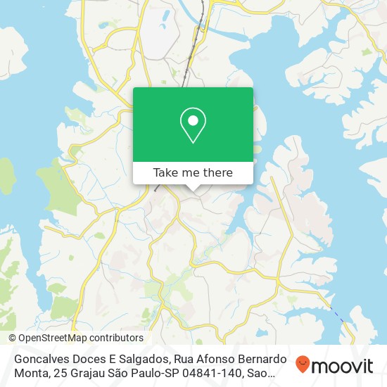 Goncalves Doces E Salgados, Rua Afonso Bernardo Monta, 25 Grajau São Paulo-SP 04841-140 map