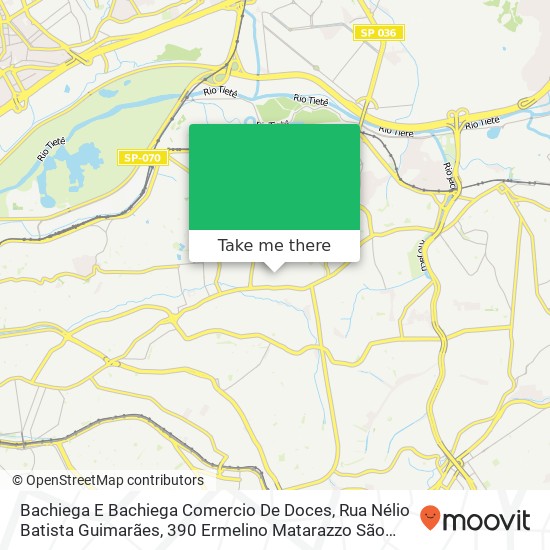 Bachiega E Bachiega Comercio De Doces, Rua Nélio Batista Guimarães, 390 Ermelino Matarazzo São Paulo-SP 03802-005 map