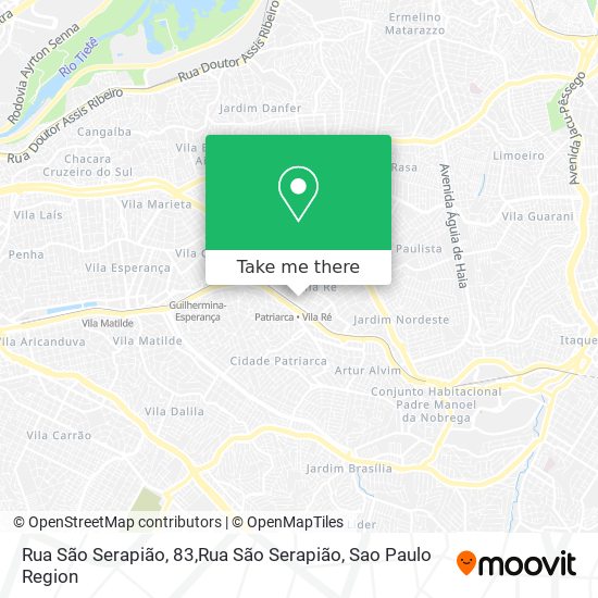 Rua São Serapião, 83,Rua São Serapião map