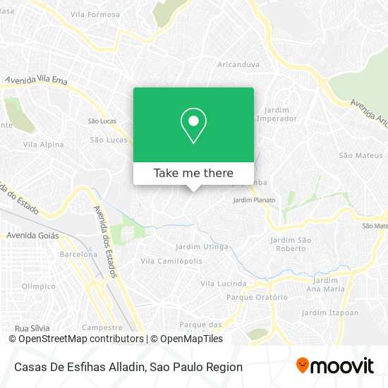 Casas De Esfihas Alladin map