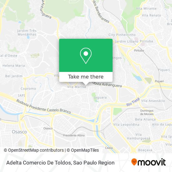 Mapa Adelta Comercio De Toldos