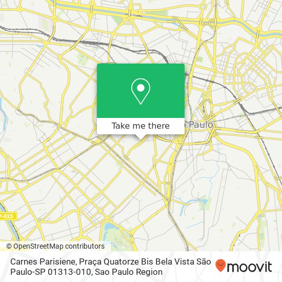 Carnes Parisiene, Praça Quatorze Bis Bela Vista São Paulo-SP 01313-010 map