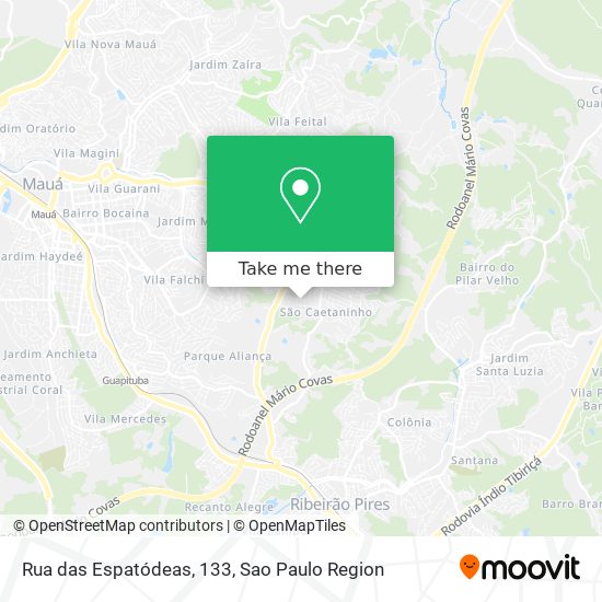 Rua das Espatódeas, 133 map