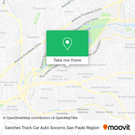 Sanches Truck Car Auto Socorro map