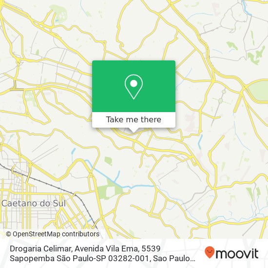 Drogaria Celimar, Avenida Vila Ema, 5539 Sapopemba São Paulo-SP 03282-001 map
