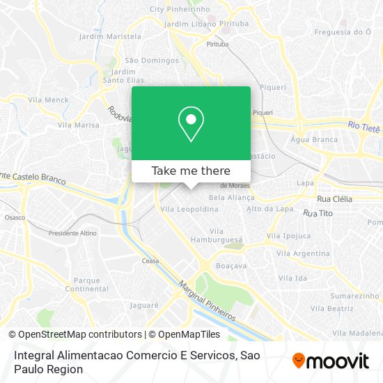 Integral Alimentacao Comercio E Servicos map