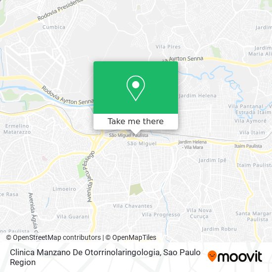 Clinica Manzano De Otorrinolaringologia map