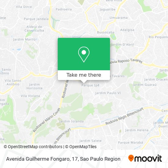 Avenida Guilherme Fongaro, 17 map