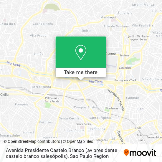 Mapa Avenida Presidente Castelo Branco (av presidente castelo branco salesópolis)