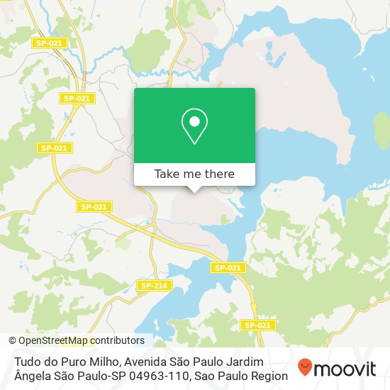 Mapa Tudo do Puro Milho, Avenida São Paulo Jardim Ângela São Paulo-SP 04963-110