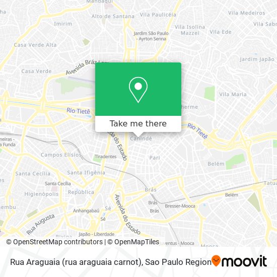 Rua Araguaia (rua araguaia carnot) map