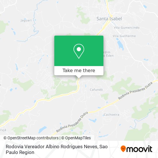 Rodovia Vereador Albino Rodrigues Neves map