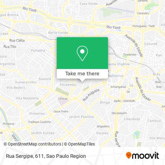 Rua Sergipe, 611 map