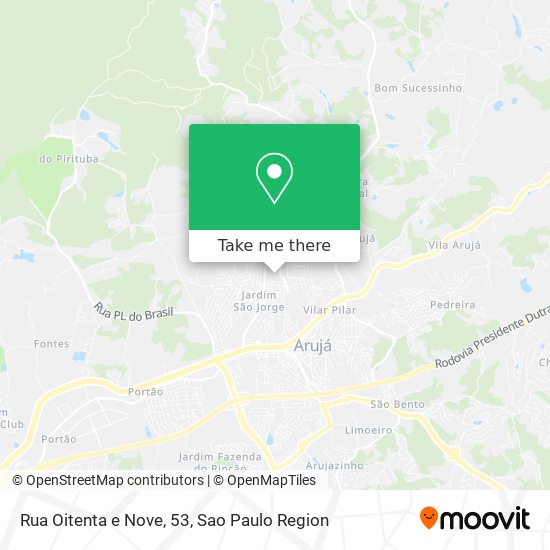 Rua Oitenta e Nove, 53 map