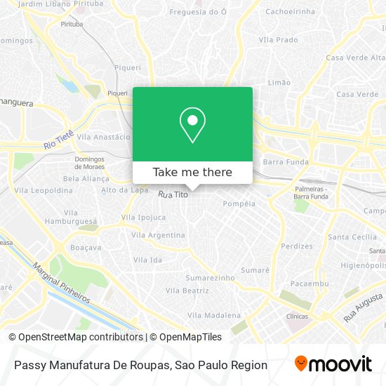 Passy Manufatura De Roupas map