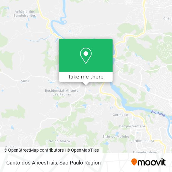 Canto dos Ancestrais map