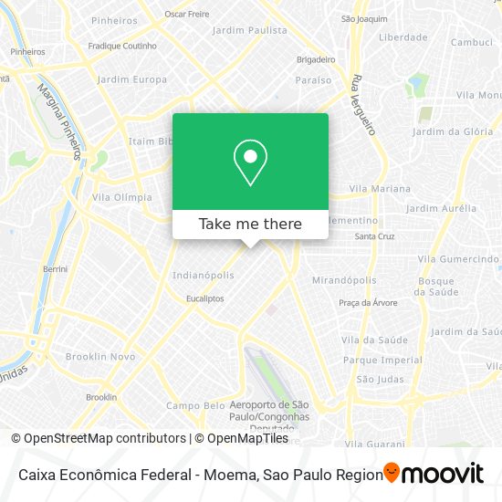 Caixa Econômica Federal - Moema map