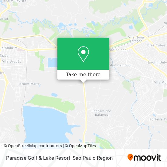 Paradise Golf & Lake Resort map
