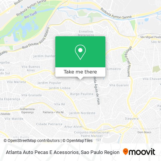 Mapa Atlanta Auto Pecas E Acessorios