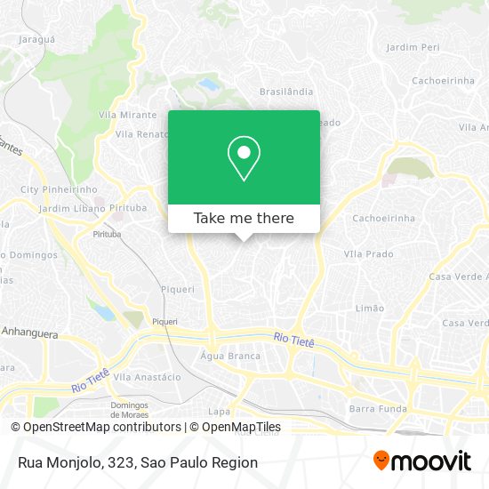 Mapa Rua Monjolo, 323