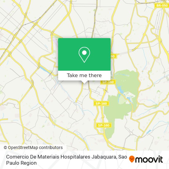 Comercio De Materiais Hospitalares Jabaquara map