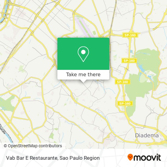 Mapa Vab Bar E Restaurante