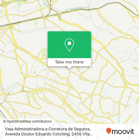 Mapa Veja Administradora e Corretora de Seguros, Avenida Doutor Eduardo Cotching, 2456 Vila Formosa São Paulo-SP 03356-001