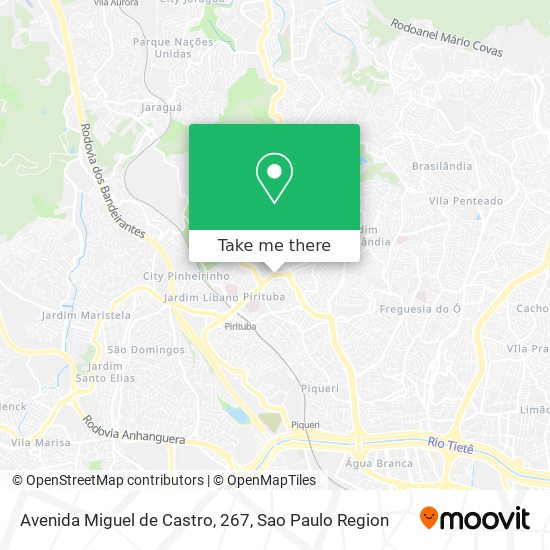 Avenida Miguel de Castro, 267 map