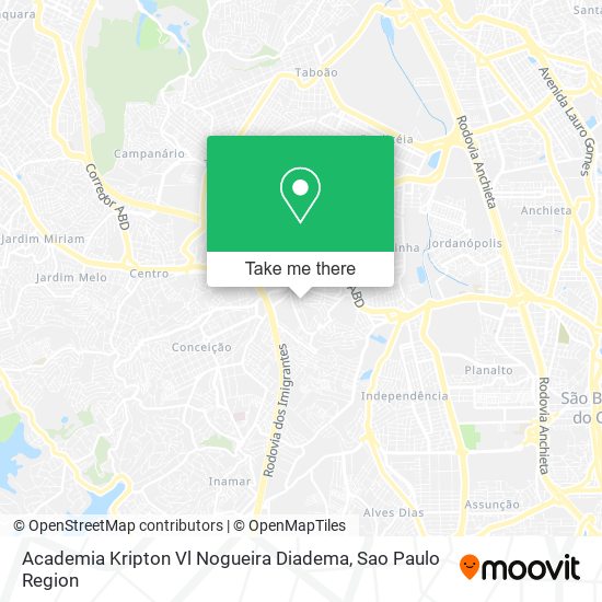 Academia Kripton Vl Nogueira Diadema map