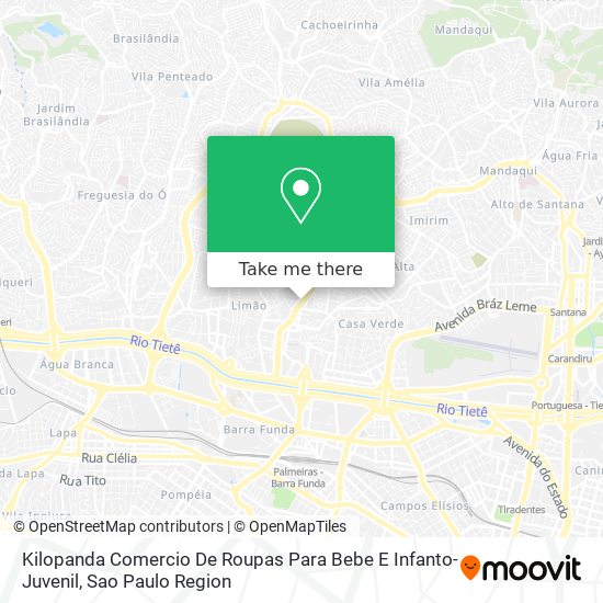 Kilopanda Comercio De Roupas Para Bebe E Infanto-Juvenil map
