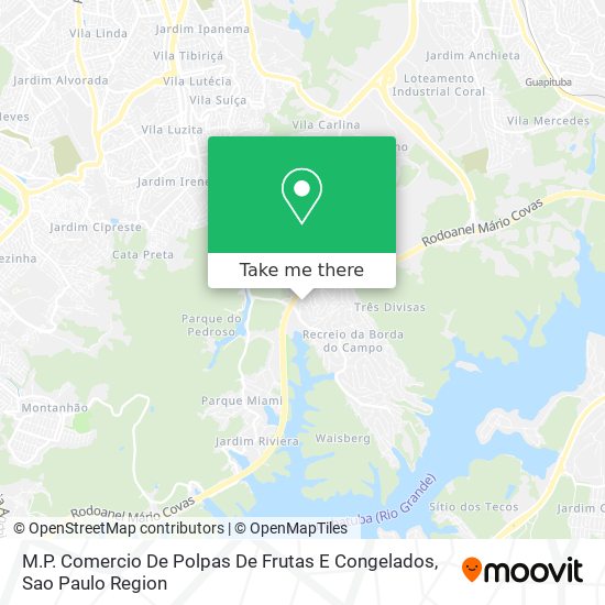 M.P. Comercio De Polpas De Frutas E Congelados map