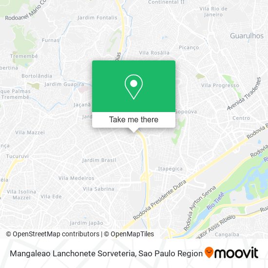 Mapa Mangaleao Lanchonete Sorveteria