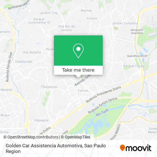 Golden Car Assistencia Automotiva map