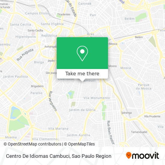 Centro De Idiomas Cambuci map
