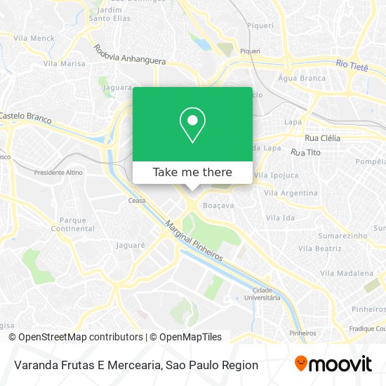 Varanda Frutas E Mercearia map