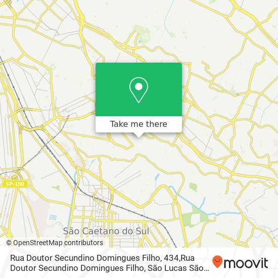 Mapa Rua Doutor Secundino Domingues Filho, 434,Rua Doutor Secundino Domingues Filho, São Lucas São Paulo-SP