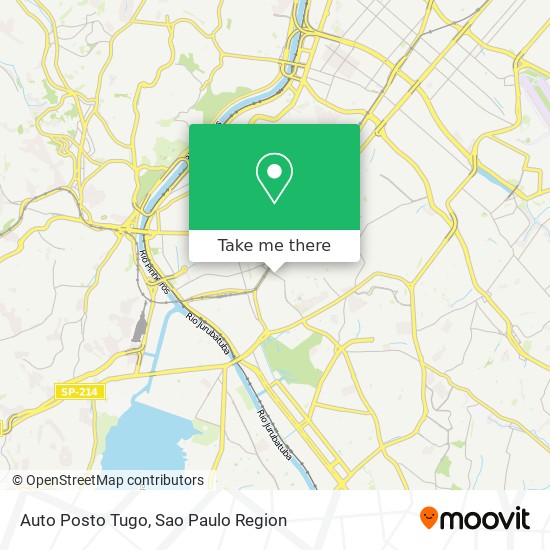 Mapa Auto Posto Tugo