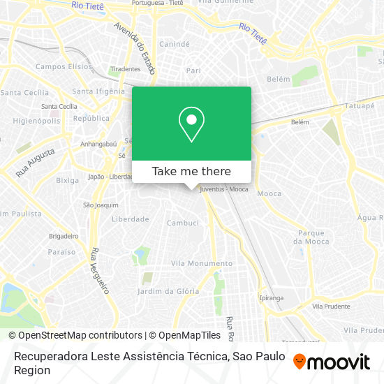 Recuperadora Leste Assistência Técnica map