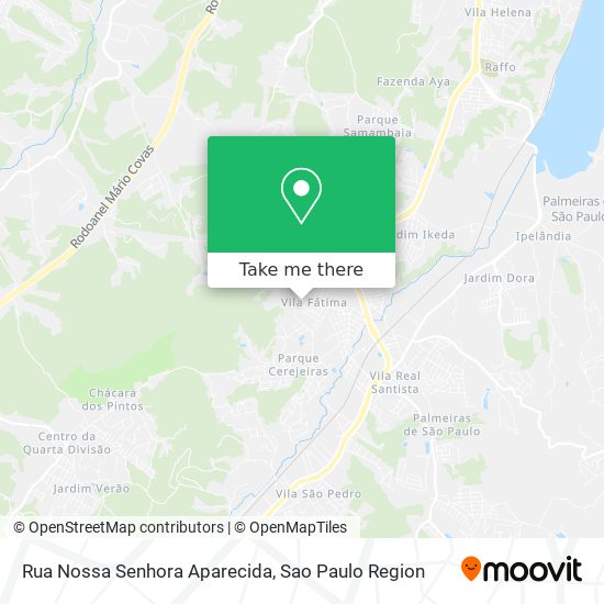 Mapa Rua Nossa Senhora Aparecida