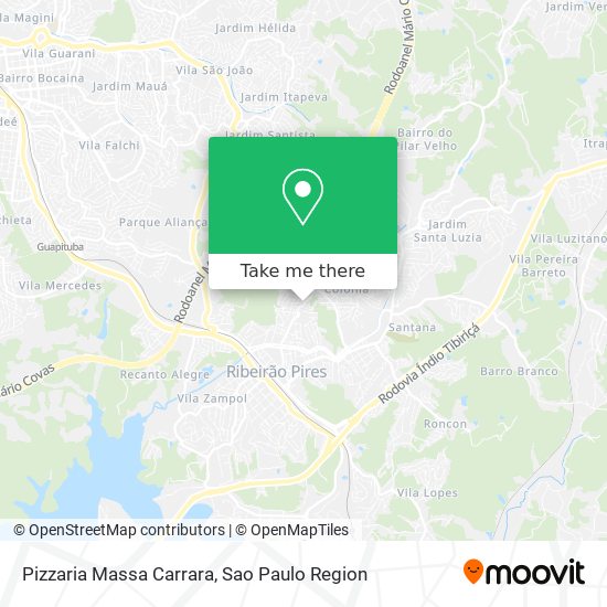 Pizzaria Massa Carrara map
