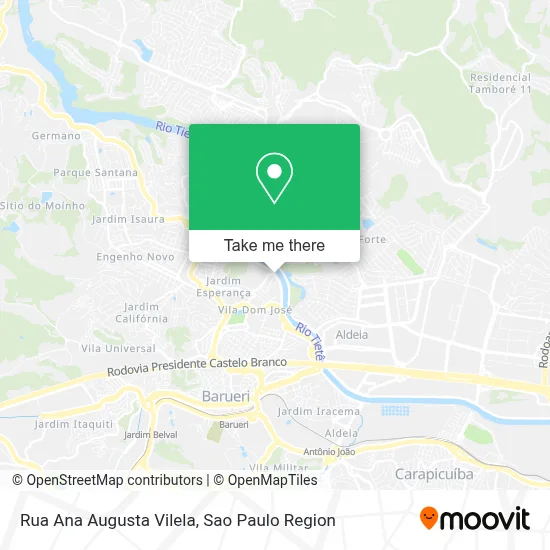 Rua Ana Augusta Vilela map