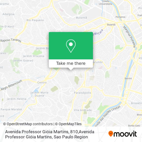 Mapa Avenida Professor Gióia Martins, 810,Avenida Professor Gióia Martins