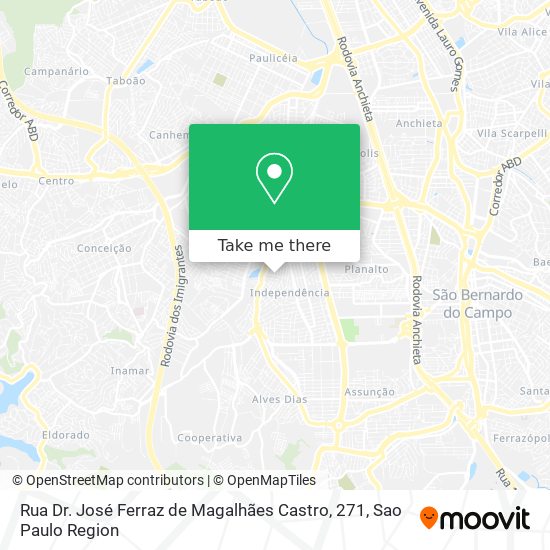 Rua Dr. José Ferraz de Magalhães Castro, 271 map