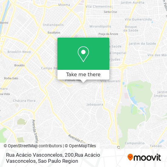 Mapa Rua Acácio Vasconcelos, 200,Rua Acácio Vasconcelos