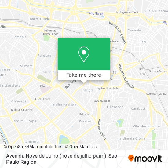 Avenida Nove de Julho (nove de julho paim) map