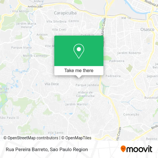 Rua Pereira Barreto map