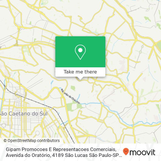 Gipam Promocoes E Representacoes Comerciais, Avenida do Oratório, 4189 São Lucas São Paulo-SP 03221-200 map