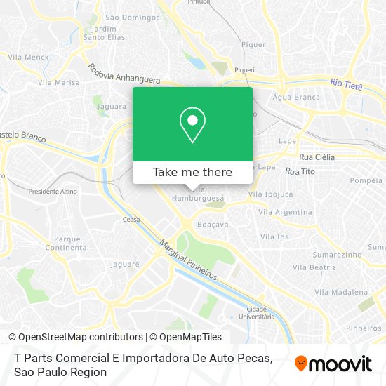 Mapa T Parts Comercial E Importadora De Auto Pecas