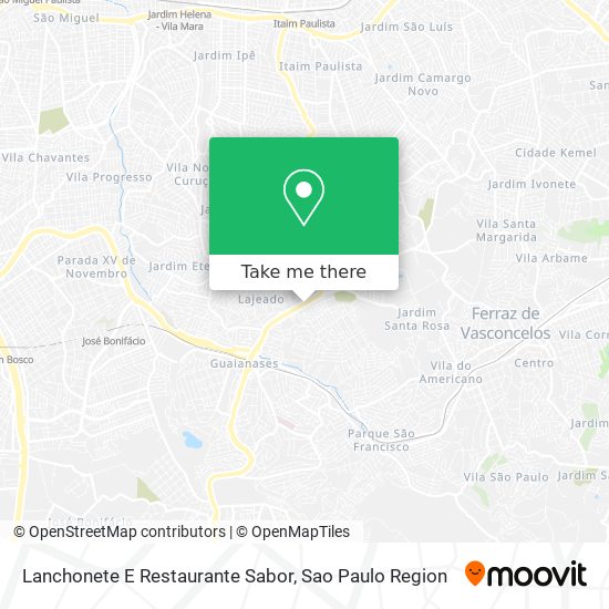 Lanchonete E Restaurante Sabor map